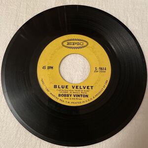 Bobby Vinton Blue Velvet/Is There A Place 45RPM Epic Records 1963